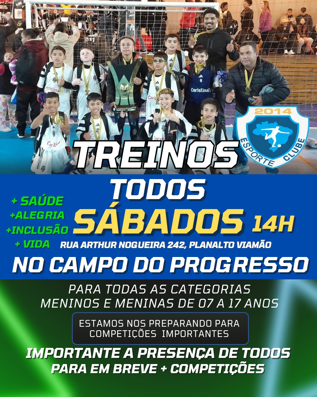 Venha fazer parte dessa alegria, saúde e sonhos!